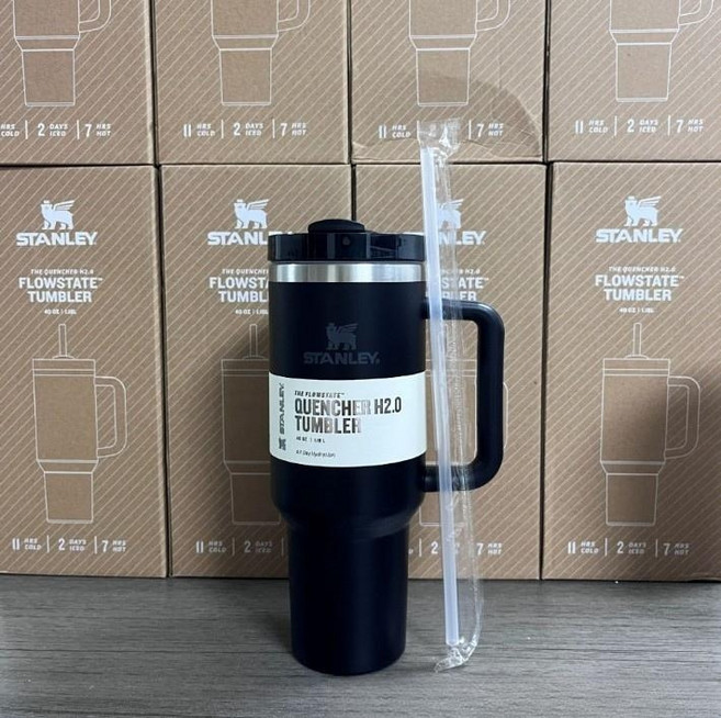 스테인리스 대형 텀블러 1.18L 대용량 자동차 보온병, 1개, 블랙 1.18L