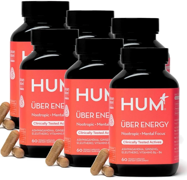 흄 우버 에너지 캡슐 HUM Uber Energy, 6개, 60정 - 쿠팡