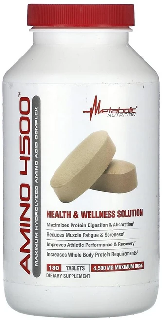 메타볼릭 뉴트리션 아미노 4500 Metabolic Nutrition Amino 4500 180정, 1개 - 쿠팡