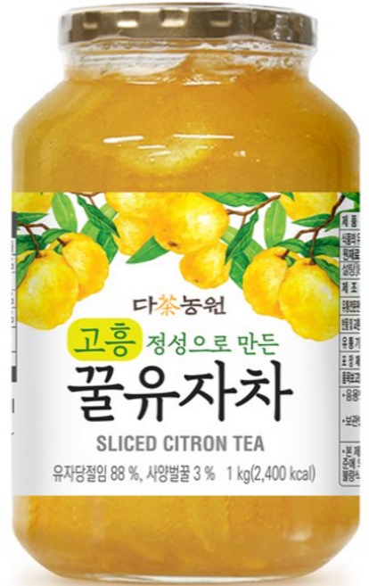다농원 고흥 정성으로 만든 꿀유자차, 1kg, 1개, 1개입