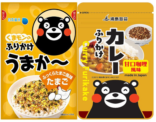 쿠마몬 후리가케 계란맛 카레맛 2종세트, 1개