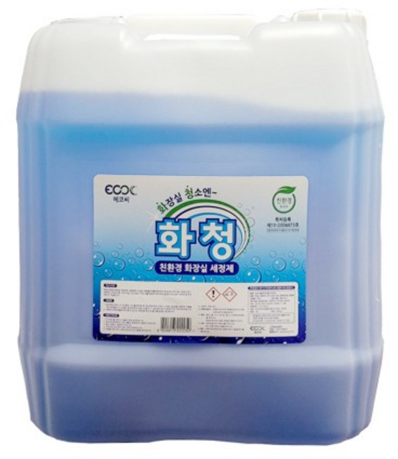 화청 18.75L 친환경 화장실 세정제 변기 타일 물때 청소, 1개