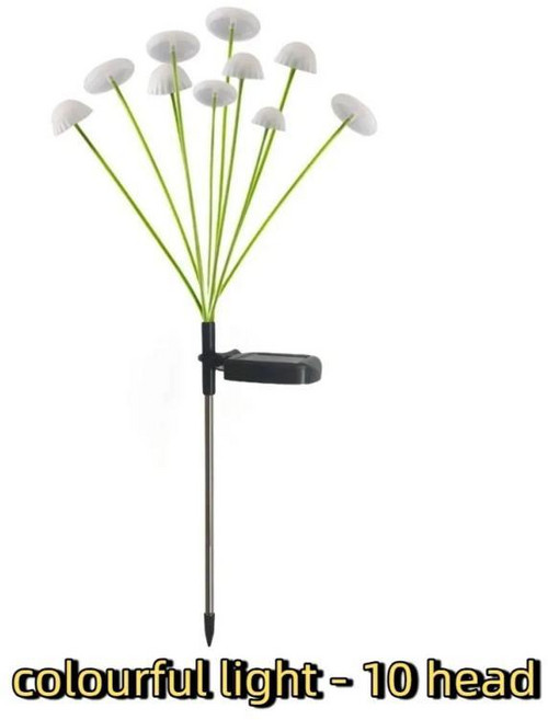 실리콘 소재 태양광 버섯 램프 광원 태양열 구동 해파리 방수, 6. Style C