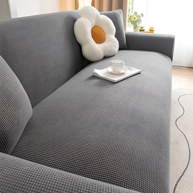 모어인 쇼파 천갈이 가죽 소파 천커버, 1개, 다크그레이