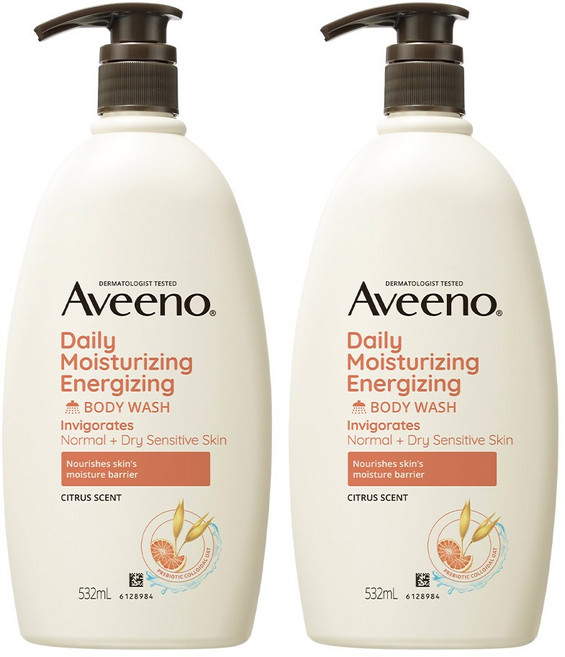 아비노 데일리 모이스처라이징 에너자이징 바디워시, 2개, 532ml