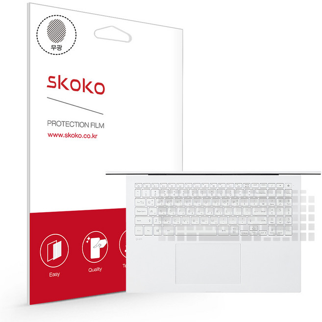 스코코 LG그램 16인치 2021 16Z90P 16ZD90P 항균 키보드 보호필름, 1개