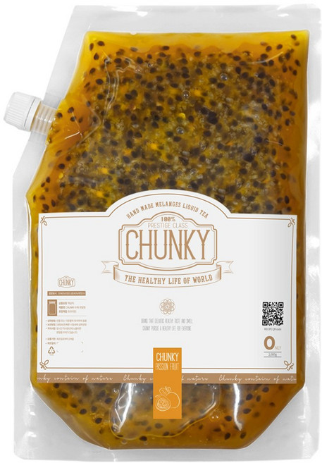 청키 대용량 수제청 수제 패션후르츠청 카페용 패션후르츠 백향과청 2kg, 1개입, 1개