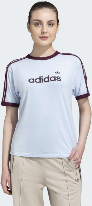 아디다스 ADIDAS 오리지널스 리니어 티셔츠 레귤러핏 불꽃 마크 로고 티셔츠 라운드 티셔츠 캐주얼 데일리 여성용 리니어 티셔츠 KG3714