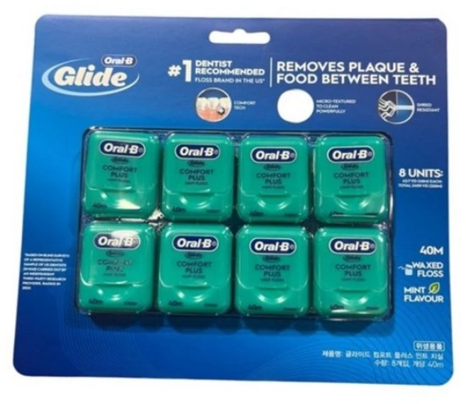 글라이드 치실 민트향, 8개입, 1개 - 쿠팡
