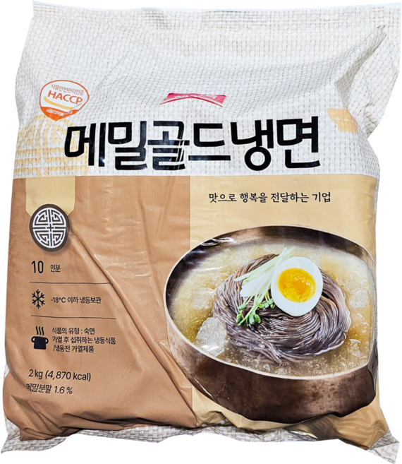 해가득 메밀골드 냉면사리 2kg 대용량 업소용 박스판매상품, 1박스, 12kg