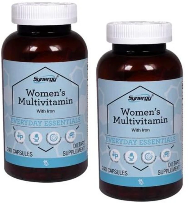 비타코스트 시너지 우먼 멀티비타민 철분함유 캡슐 Vitacost Synergy Women Multivitamin, 2개, 240정 - 쿠팡