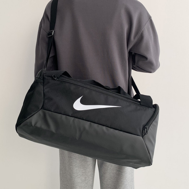 국내매장판 [ A/S가능 ] 나이키 41L 더플백 헬스 골프 운동 축구 농구 공보관 스포츠 신발 겸용 대용량 보스턴백 여행 트레이닝 가방, 41L BLACK, 1개