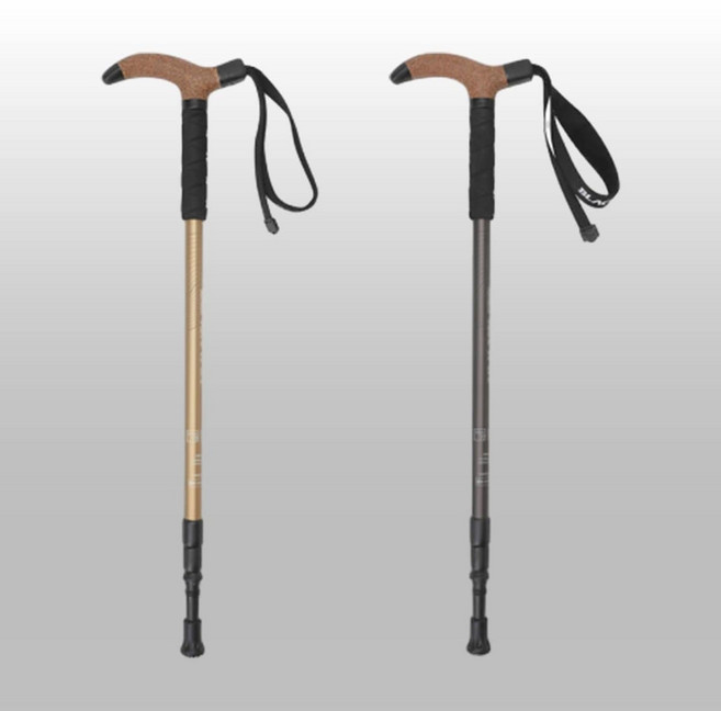 [국내백화점] 블랙야크 등산 아웃도어 스틱 남녀공용 3단T그립스틱120 접이식 등산스틱 길이조절 경량 추천, BEIGE