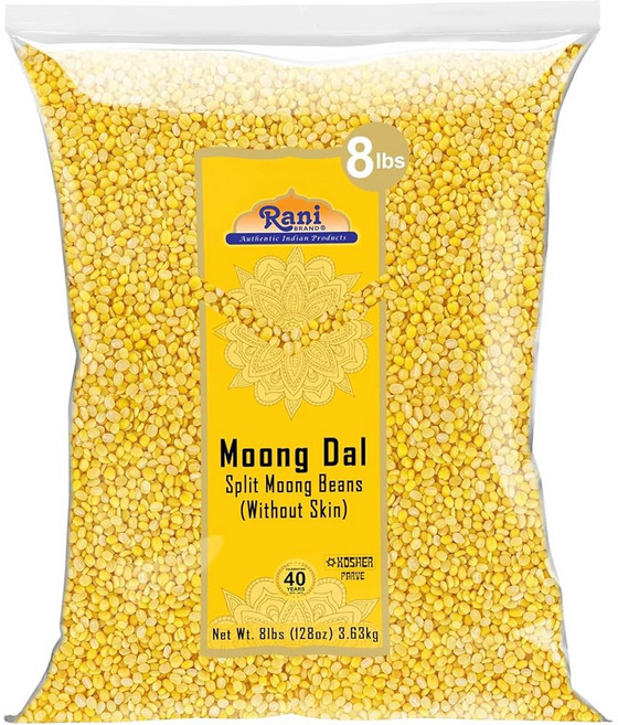 라니 무엉 통(요리와 발아에 이상적이며 인도 1.81kg 원산지 친화적, Moong Dal (Skinless), 32 Ounce (Pack of 1), 400g, 1개