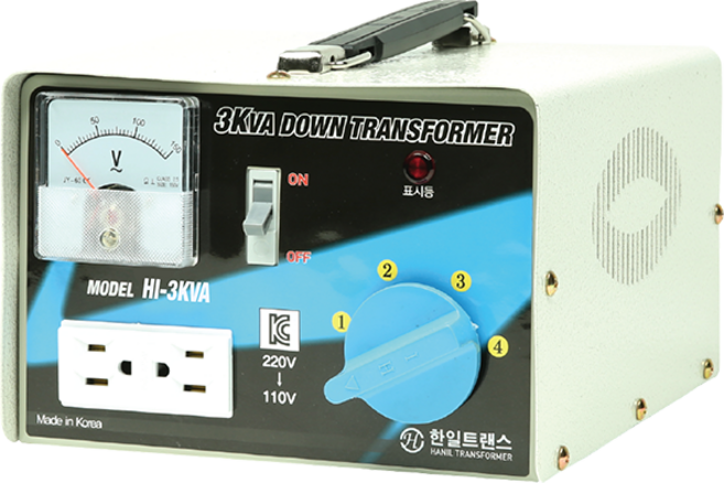 600va 1 2 3KVA 링코어 변압기 한일 트랜스, 1개, 링3k 다운(레바전압조절)