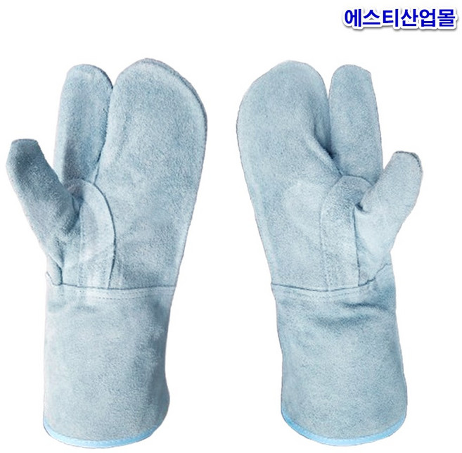 에스티 용접장갑 삼지 일반 내피유 내피무 소가, 1개