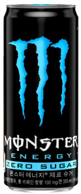 몬스터에너지 제로 슈거, 100g, 355ml, 24개