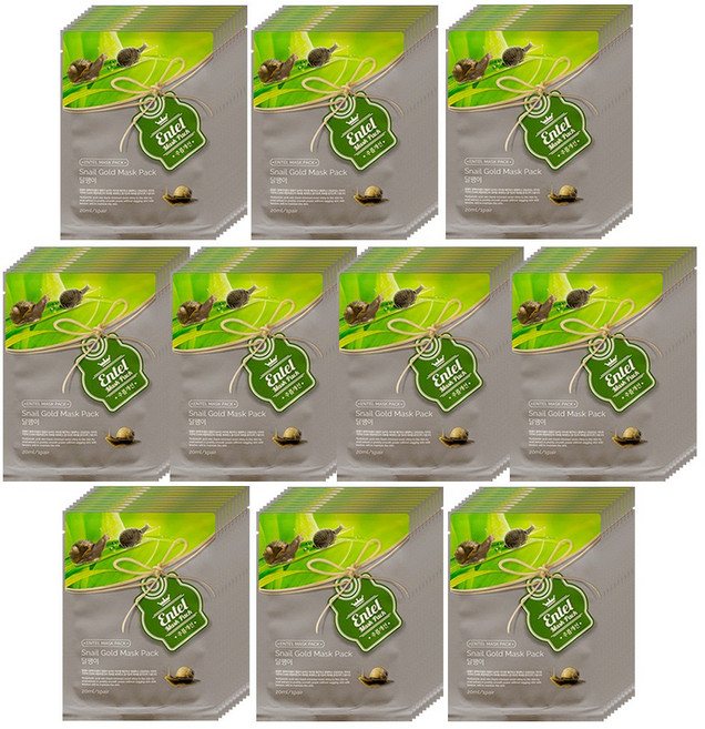 엔텔 달팽이 마스크팩 20ml, 100개입, 1개