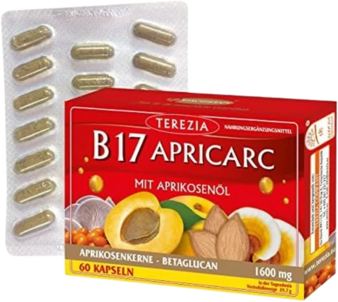 아미그달린 비타민B17 1600mg 60캡슐 1개월 분, 60정, 1개 - 쿠팡