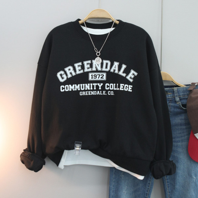 달콩 여성 봄신상 크롭티 긴팔티 나인틴세미크롭맨투맨