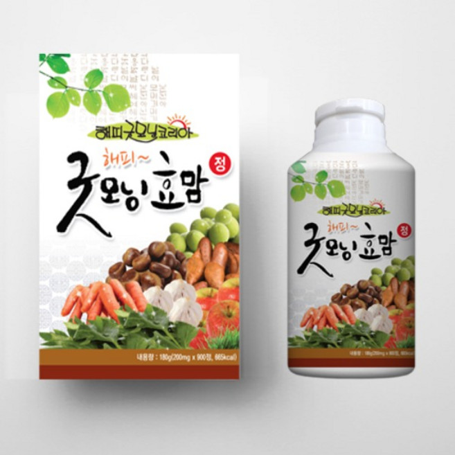 효맘정(900정) 천연종합비타민 비타민D와 단백질과 미네랄이 풍부, 1통/900정, 1개, 180g