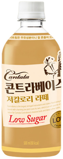 콘트라베이스 저칼로리 라떼 500ml 12개, 6개