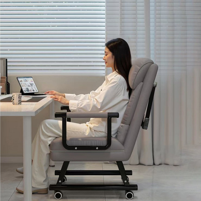 LLJJ 접이식 사무용 리클라이너 소파 편한 쇼파 의자 리클라이너소파1인쇼파, 베이지