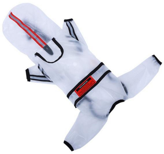 대형견레인코트 소형견용 빛 테디 망토 방수 비옷 개 비옷 옷 고양이 치와와 코트, 공간, 1개