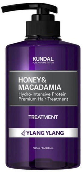 쿤달 허니 앤 마카다미아 헤어 트리트먼트 일랑일랑향, 718ml, 1개