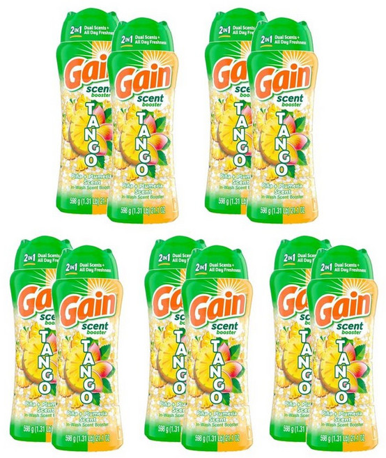 게인 인워시 센트 부스터 비즈 탱고 피나 플루메리아 598g, 10개