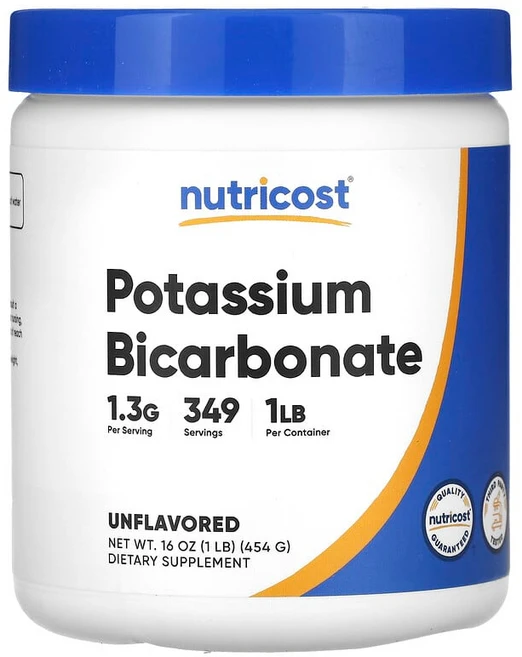 Nutricost 칼륨바이카보네이트 무맛 454g(16oz) Nutricost (뉴트리코스트), 1개, 454g - 쿠팡