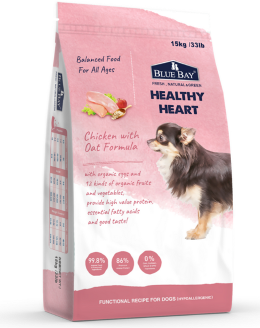 BLUE BAY 倍力 Healthy Heart 狗飼料, 雞肉+燕麥, 15kg, 1包