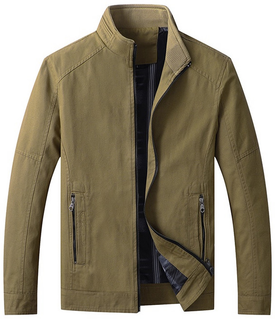 LARGE STORE 立領軍裝外套 男生防風騎士外套