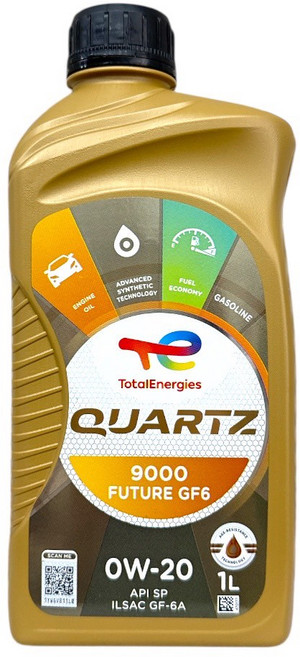 TOTAL道達爾 QUARTZ 9000 FUTURE GF6 合成機油 歐洲製引擎保護, 0w20, 1瓶, 1L