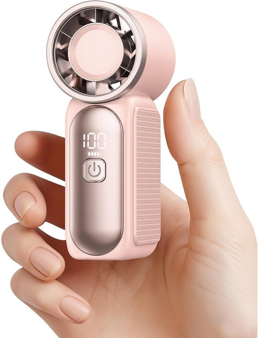 BAOTAI 100단 미니 핸디 포켓 선풍기 휴대용 선풍기, 핑크, X688