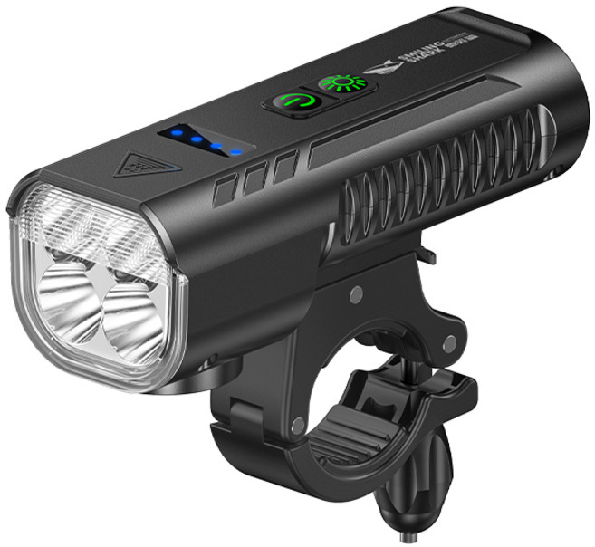 【微笑鯊正品 QXD416 極光夜騎燈】 高亮單車前燈 自行車燈 LED QX-D416 騎行燈 腳踏車燈 帶喇叭夜騎燈 SMILING SHARK, 黑 微笑鯊 QX-D416B-D400尾燈, 1個