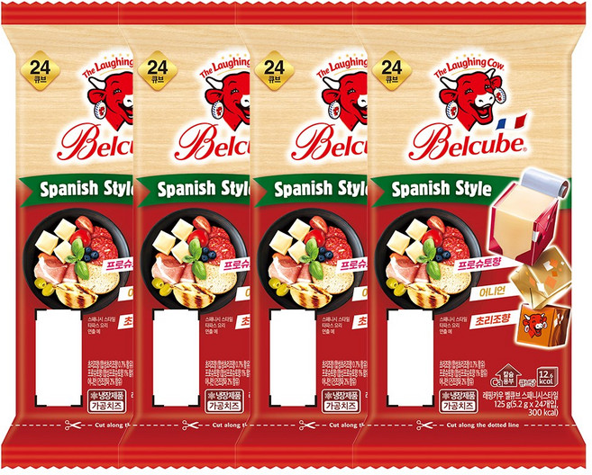 벨큐브 치즈 스패니시 125g 24입*4개 (총 96입), 4개