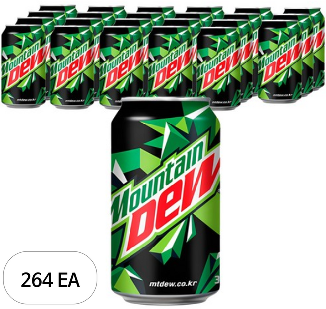 마운틴듀 롯데칠성음료, 355ml, 264개