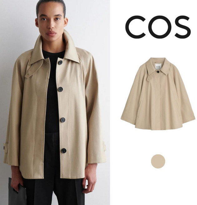 COS 여성 에이라인 트렌치 재킷 1293713001