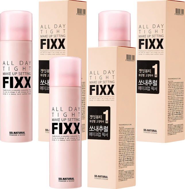 쏘내추럴 파우더포룸 올 데이 타이트 메이크업 세팅 픽서, 100ml, 3개