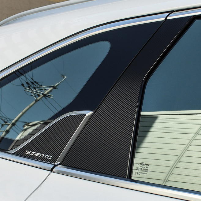 스티커몬 올뉴쏘렌토 MQ4 카본스티커, 1개, 3D B필러