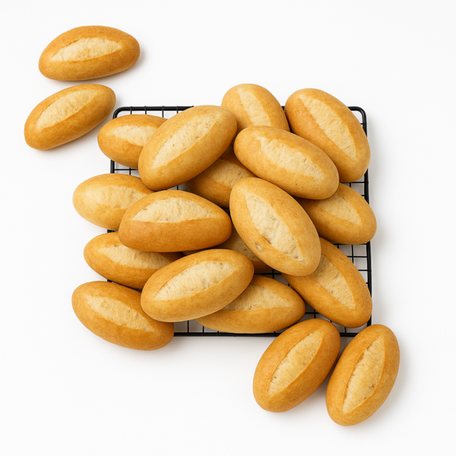 그레이트가든 통밀 미니 프렌치롤 무방부제 저당 저염 건강빵 작은바게트 샌드위치용 곡물식빵 해썹공장, 38g, 20개