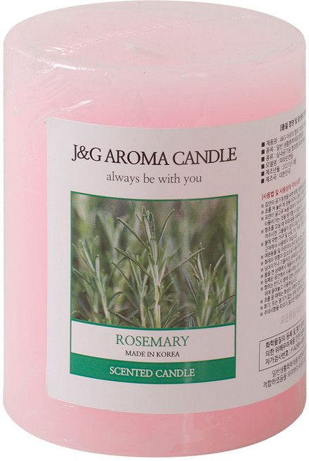 J&G 아로마 향초 NA 캔들 인테리어 탈취 냄새제거 제습, 1개, 로즈마리
