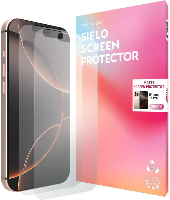 씨엘로 아이폰 16 지문방지 종이질감 저반사 올레포빅 매트 무광 액정보호필름, 2개