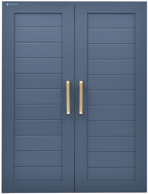 렘브란트 디자인 욕실 수납장 600, 네이비, 1개