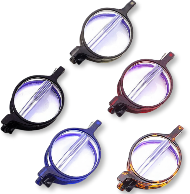 주드플래닛 안경테 휴대용 접이식, 레드, 1개