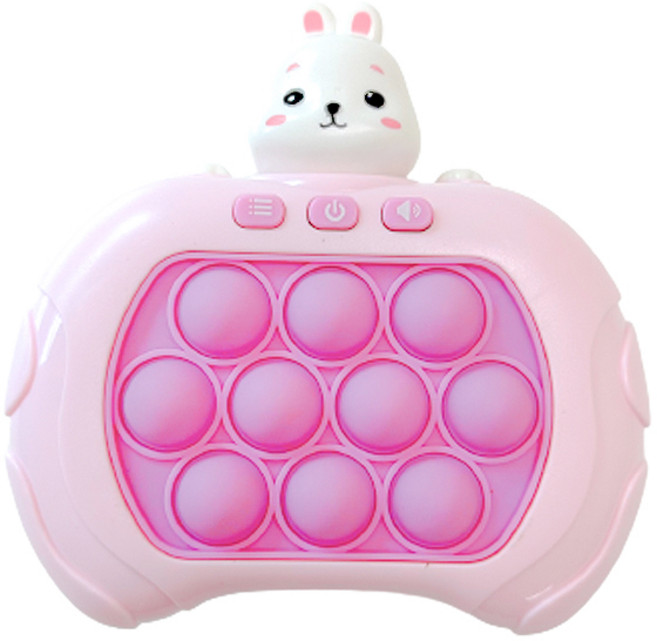 팝잇게임기 곰돌이 토끼 우주인 오리 푸쉬팝게임기 뾱뾱이 두뇌발달 p0402, 1개, 토끼팝잇게임기