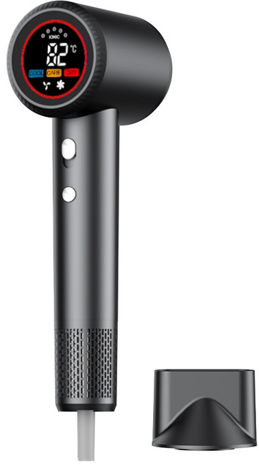 Shipshape 전문가용 초고출력 드라이어 BLDC 초경량 휴대용 저소음 항공모터 드라이어 1600W, 블랙, YEY-GS83