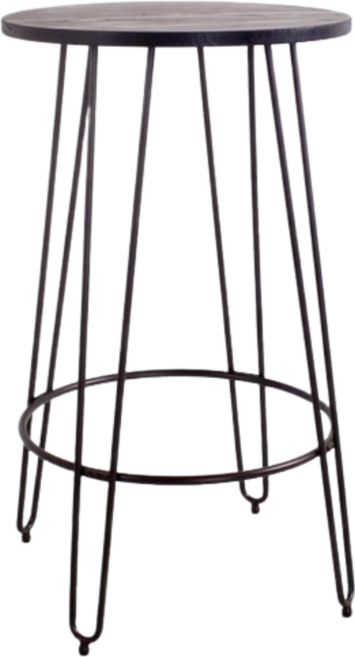 HFT LOFT 北歐工業風圓形吧檯桌, 咖啡色, 1個