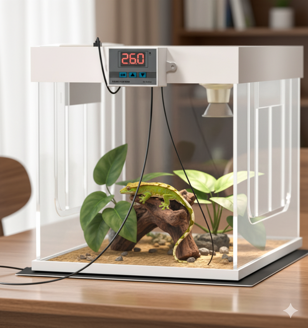 테일리 LED 디지털 파충류 전기장판 히팅패드 온도 미세조절 가능